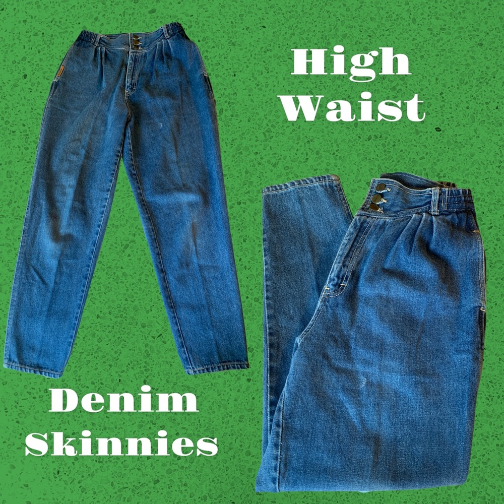 Denim high waist jeans